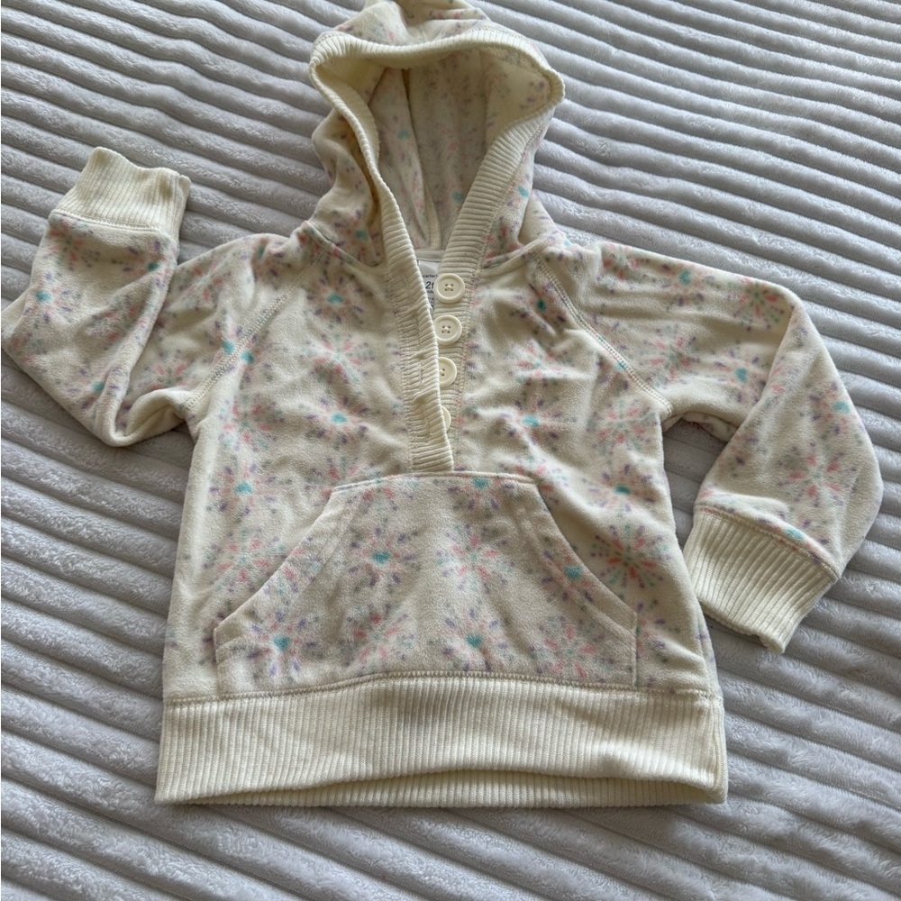Carter's Cream Buttoned Toddler Fleece